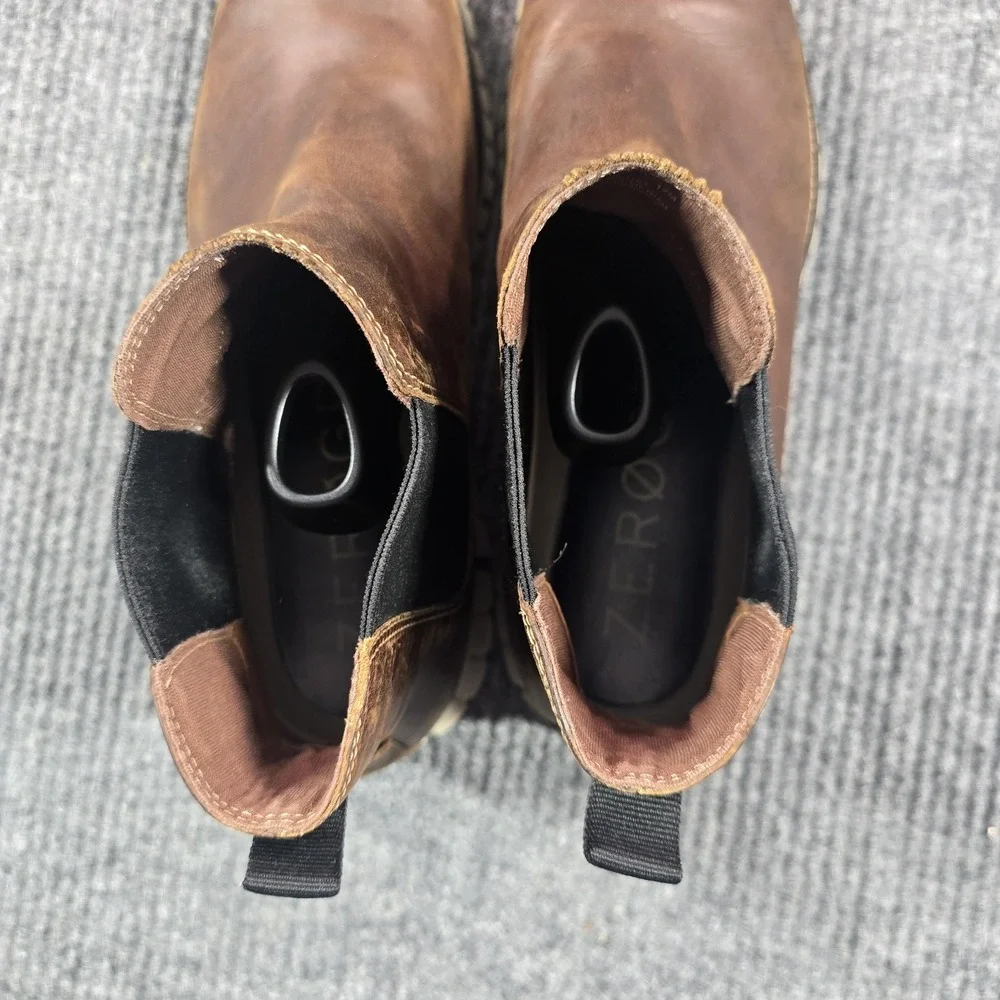 Cole Haan Zerogrand Chelsea Boots‎ Mens Size 12M Brown Leather Ankle C30164